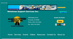 Desktop Screenshot of blindnesssupport.com